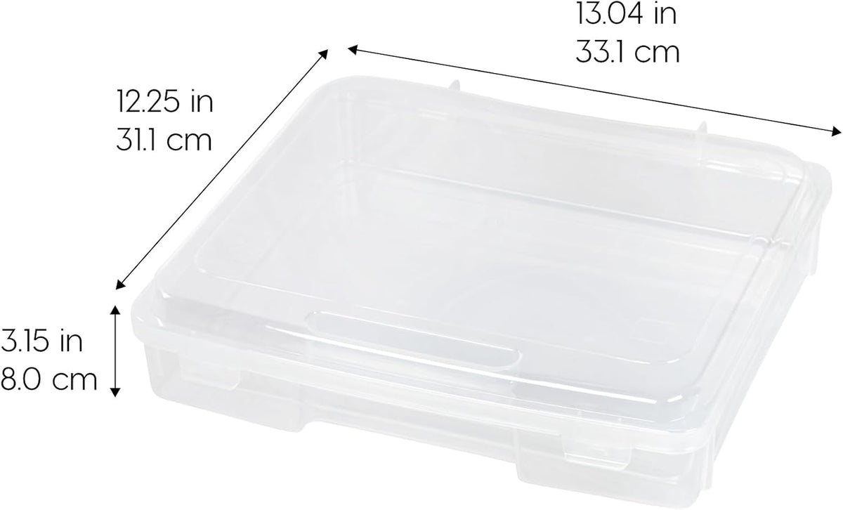 Moonval Board Game Storage Containers, Clear Organizers with Snap-Tight Lids & Built-In Handles
