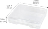 Moonval Board Game Storage Containers, Clear Organizers with Snap-Tight Lids & Built-In Handles