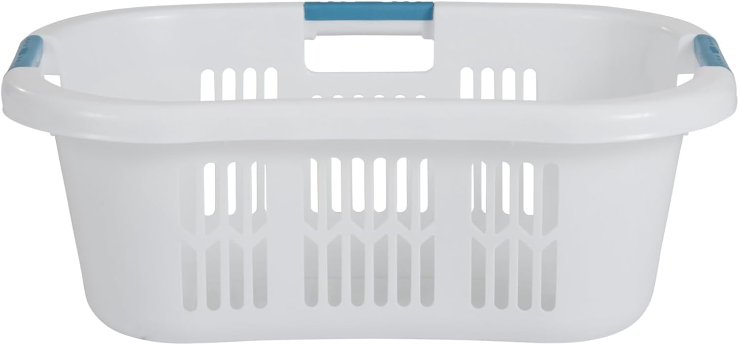 Moonval Laundry Basket, 1.5-Bushel Stackable Hamper with Easy-Carry Handles for Laundry & Storage