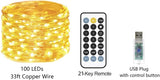 Moonval Fairy String Lights, 100 LED 33 ft USB Twinkle Lights for Bedroom & Home Decor