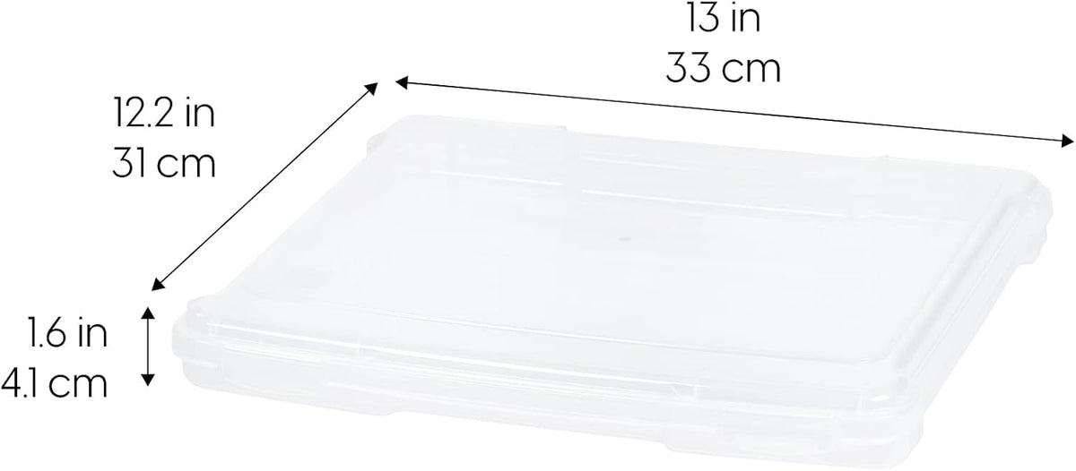 Moonval Board Game Storage Containers, Clear Stackable Organizers with Snap-Tight Lids & Handles