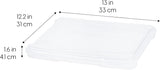 Moonval Board Game Storage Containers, Clear Stackable Organizers with Snap-Tight Lids & Handles