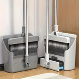 Moonval 4-in-1 Cleaning Dustpan Set, Broom, Squeegee & Brush Floor Cleaning System