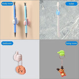 Moonval Thumbs-Up Wall Hook, Self-Adhesive Holder for Keys, Cables & Small Accessories