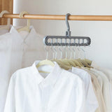 Moonval Space-Saving Hanger, 9-in-1 Multi-Layer Clothes Organizer for Wardrobe Storage