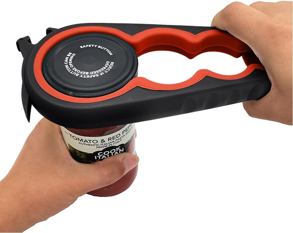 Moonval Jar Opener Set, Multi-Function Bottle & Can Opener for Easy Lid Opening