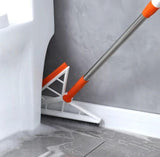 Moonval 2-in-1 Silicone Broom Sweeper with Rubber Squeegee, Multi-Surface Floor Cleaner