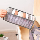 Moonval 3-Piece Drawer Organizer Set, Foldable Closet Storage Bins for Underwear & Socks