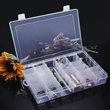 Moonval 36-Compartment Storage Box, Portable Jewelry, Cosmetics and Craft Organizer