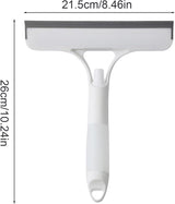 Moonval 3-in-1 Spray Window Cleaner, Glass Squeegee with Built-In Spray Bottle & Wiper