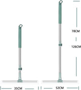Moonval Silicone Blade Wiper, 180° Rotating Multipurpose Squeegee for Windows, Mirrors & Glass