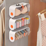 Moonval Underwear Organizer, Foldable Drawer Storage Box for Bras, Panties, Socks & Accessories
