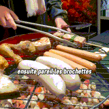 Moonval BBQ Sausage Tongs, Stainless Steel Grill Tongs with Non-Slip Grip