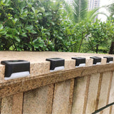 Moonval Solar Step Lights, 4-Pack Waterproof LED Outdoor Deck & Stair Lights for Garden