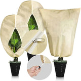 Moonval Plant Frost Protection Cover, Thickened Drawstring Freeze Protection Bag for Trees & Shrubs