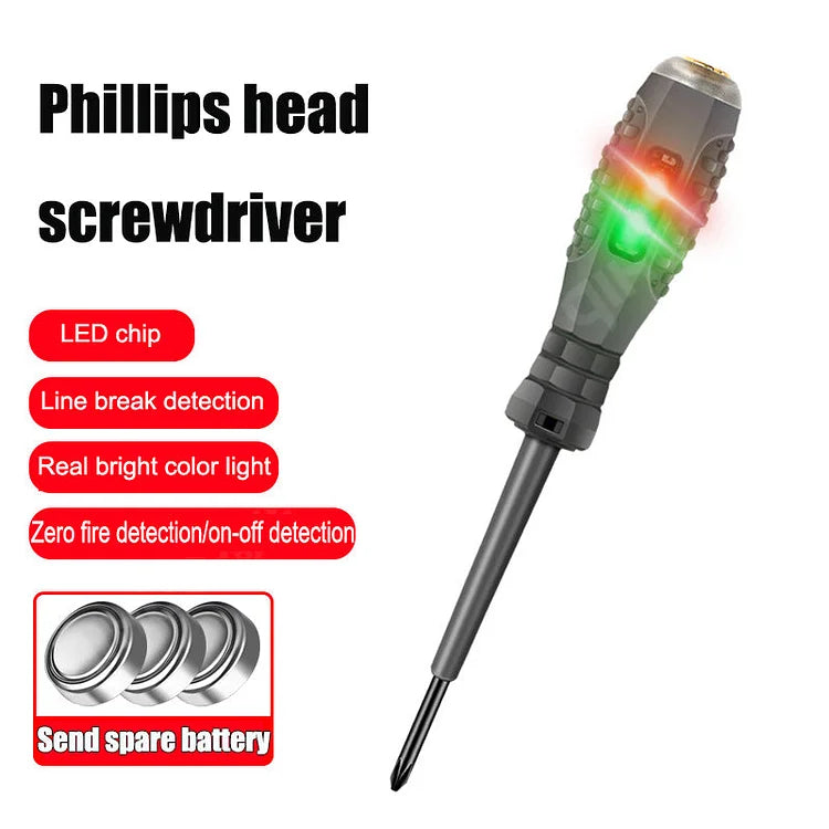 Moonval 2-in-1 Magnetic Screwdriver Set, High-Torque Precision Screwdriver with Voltage Detector