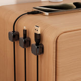 Moonval Magnetic Cable Organizer, Self-Adhesive Cord Holder for Desk, Office, Home & Car