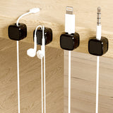 Moonval Magnetic Cable Organizer, Self-Adhesive Cord Holder for Desk, Office, Home & Car