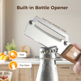 Moonval Multi-Functional Vegetable Peeler, Stainless Steel Kitchen Peeler for Fruits & Vegetables