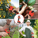 Moonval Cordless Pruning Shears, Rechargeable Electric Fruit Tree Trimmer for Precision Cutting