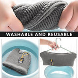 Moonval Plush Toilet Seat Cover, Universal Washable Cushion with Convenient Lift Handle