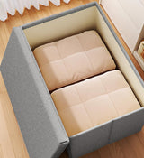 Moonval Foldable Storage Bins with Lids, 2-Pack Fabric Storage Boxes for Closet & Home Organization