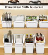Moonval Pull-Out Pantry Organizer, Rolling Kitchen Cabinet Storage Shelf with Wheels