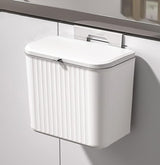 Moonval 7L Hanging Garbage Bin, Cabinet Door Kitchen Trash Can with Lid