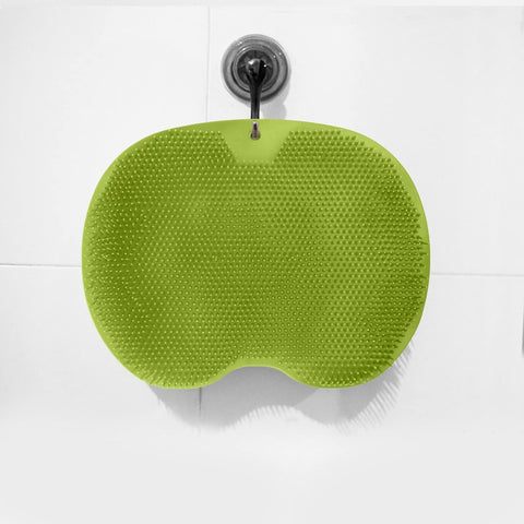 Moonval Shower Foot Scrubber, Wall-Mounted Foot & Back Cleaning Massager for Bathroom