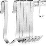 Moonval Wire Shelf J Hooks, Heavy-Duty Metal Hanging Hooks for Closet & Storage Racks