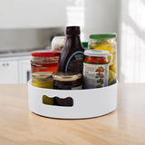 Moonval 360° Rotating Organizer Tray, Space-Saving Lazy Susan for Pantry and Fridge
