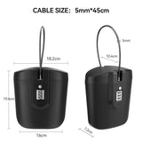 Moonval Portable Beach Safe, Waterproof Lock Box for Phones, Wallets, Keys & Valuables