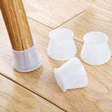 Moonval Furniture Leg Caps, Silicone Anti-Scratch Floor Protectors for Chairs, 4-Pack