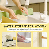 Moonval Silicone Sink Splash Guard, Waterproof Countertop Barrier for Kitchen and Bathroom