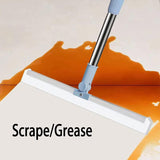 Moonval Silicone Blade Wiper, 180° Rotating Multipurpose Squeegee for Windows, Mirrors & Glass