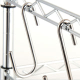 Moonval Heavy-Duty S Hooks, Metal Hanging Hooks for Kitchen, Closet & Garage
