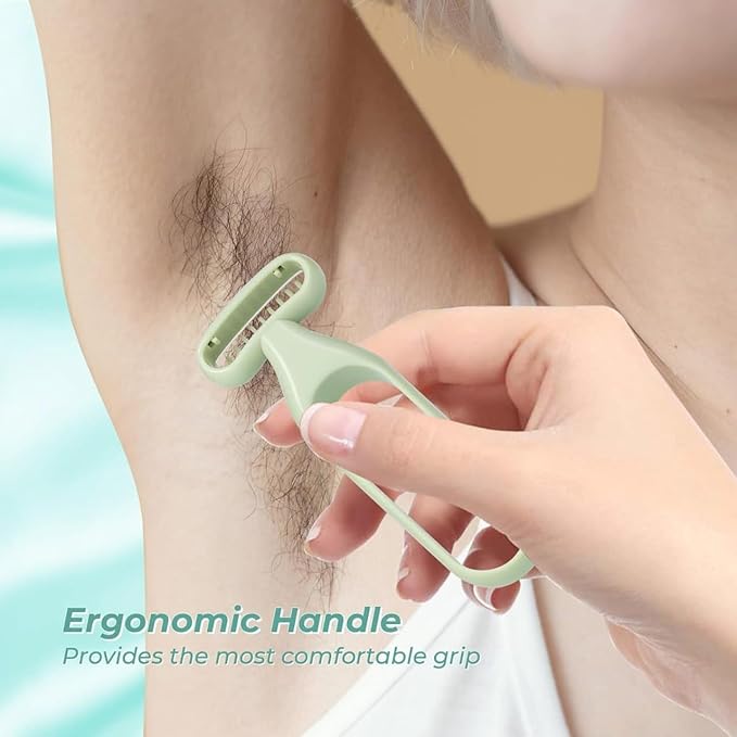 Moonval Reusable Hair Razor, Portable Hair Thinning & Styling Razor for Smooth, Scratch-Free Trimming