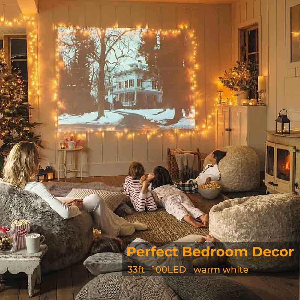 Moonval Fairy String Lights, 100 LED 33 ft USB Twinkle Lights for Bedroom & Home Decor