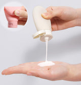 Moonval Travel Silicone Bottles, 3-Pack 60ml Leakproof Refillable Toiletry Containers