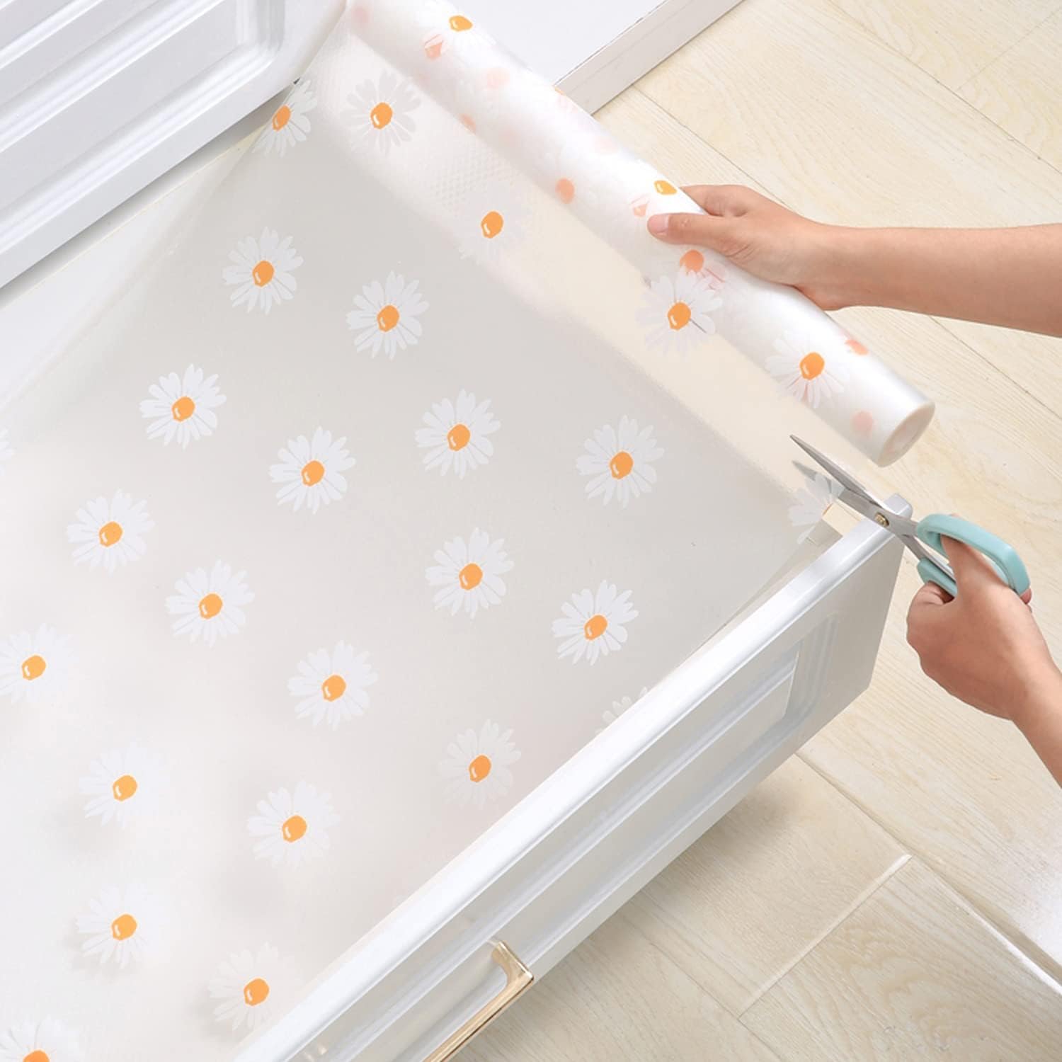Moonval GripSafe Waterproof Shelf Liner, Non-Slip Drawer & Cabinet Mat, Cut-to-Fit Roll