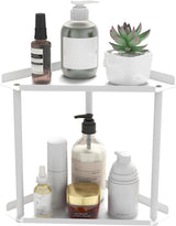 Moonval Corner Countertop Organizer, 3-Tier Vanity Shelf for Makeup, Skincare, Kitchen & Bathroom