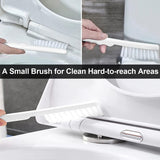 Moonval Silicone Toilet Brush Set, 2-in-1 Wall-Mounted Toilet Brush with Quick-Dry Holder