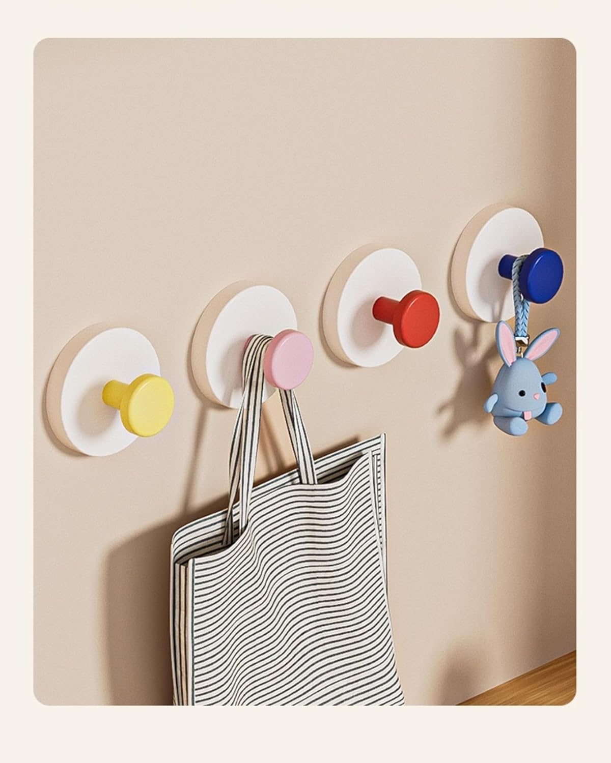 Moonval Suction Cup Wall Hooks, Reusable Waterproof Removable Hangers