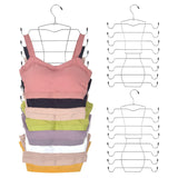 Moonval Clothes Organizer Hanger, 8-Layer Steel Space-Saving Hanger for Tank Tops, Bras & Scarves