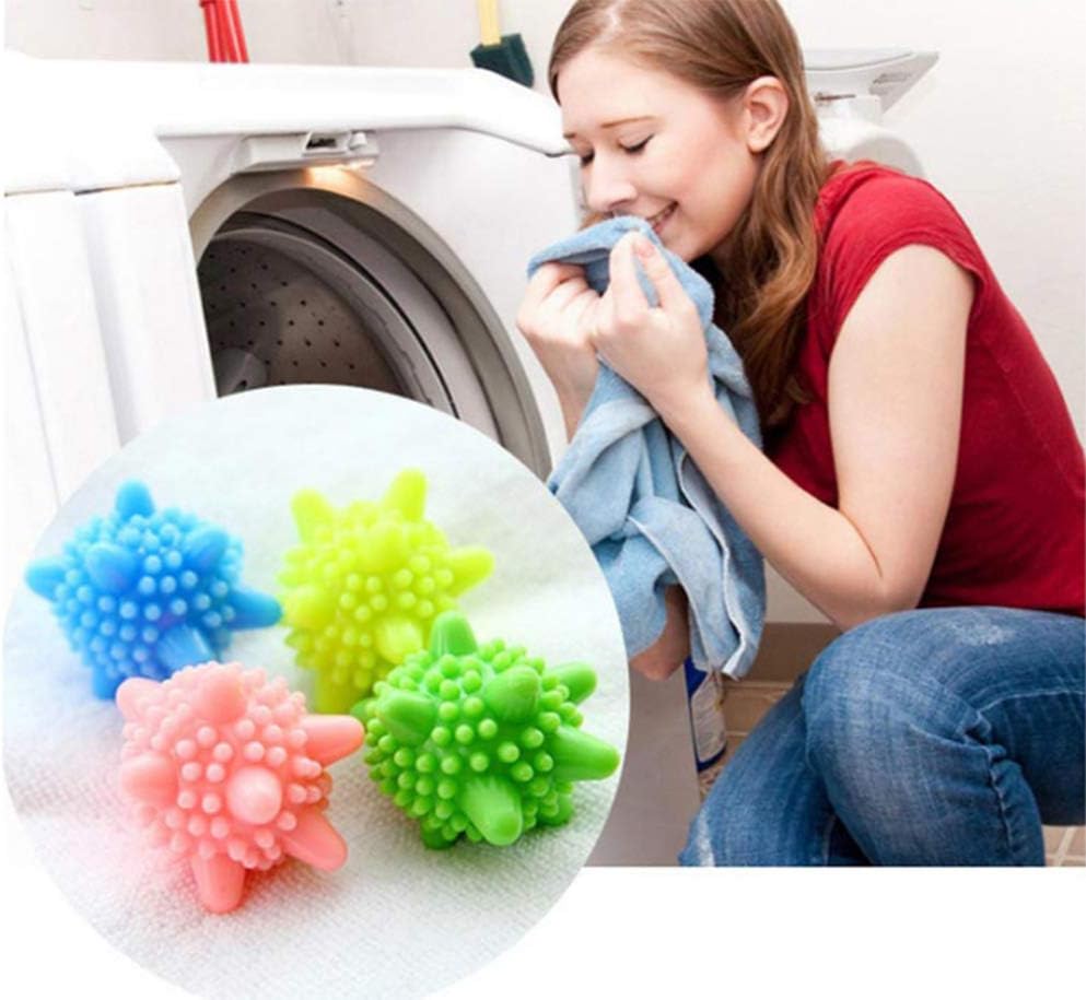 Moonval Laundry Dryer Balls, 10-Pack Reusable Washing Balls for Softer Clothes & Reduced Wrinkles