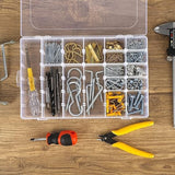 Moonval 36-Compartment Storage Box, Portable Jewelry, Cosmetics and Craft Organizer