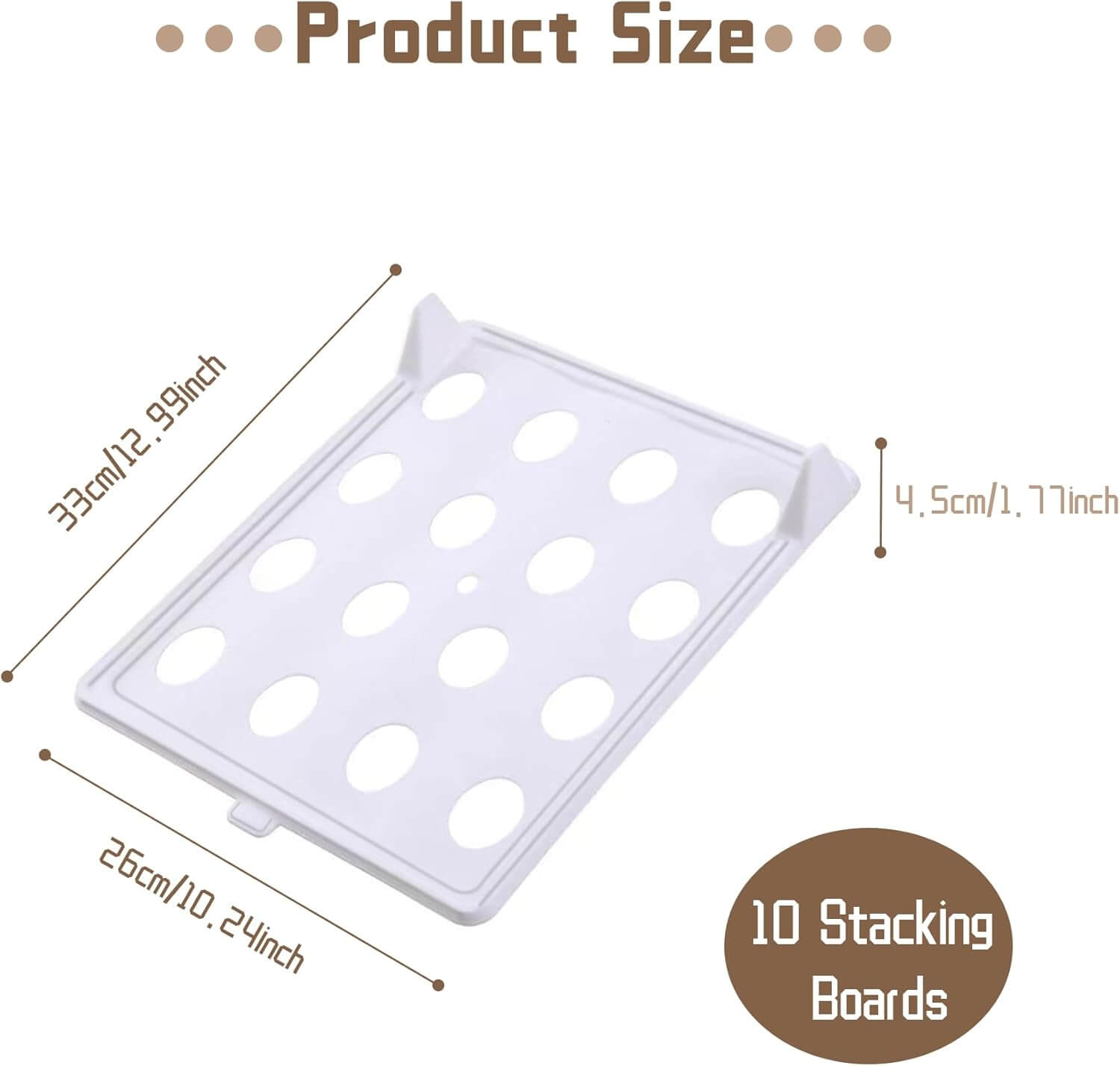 Moonval Stackable Closet Organizer, 10-Pack Foldable Clothes Shelf Divider for Wardrobe Storage