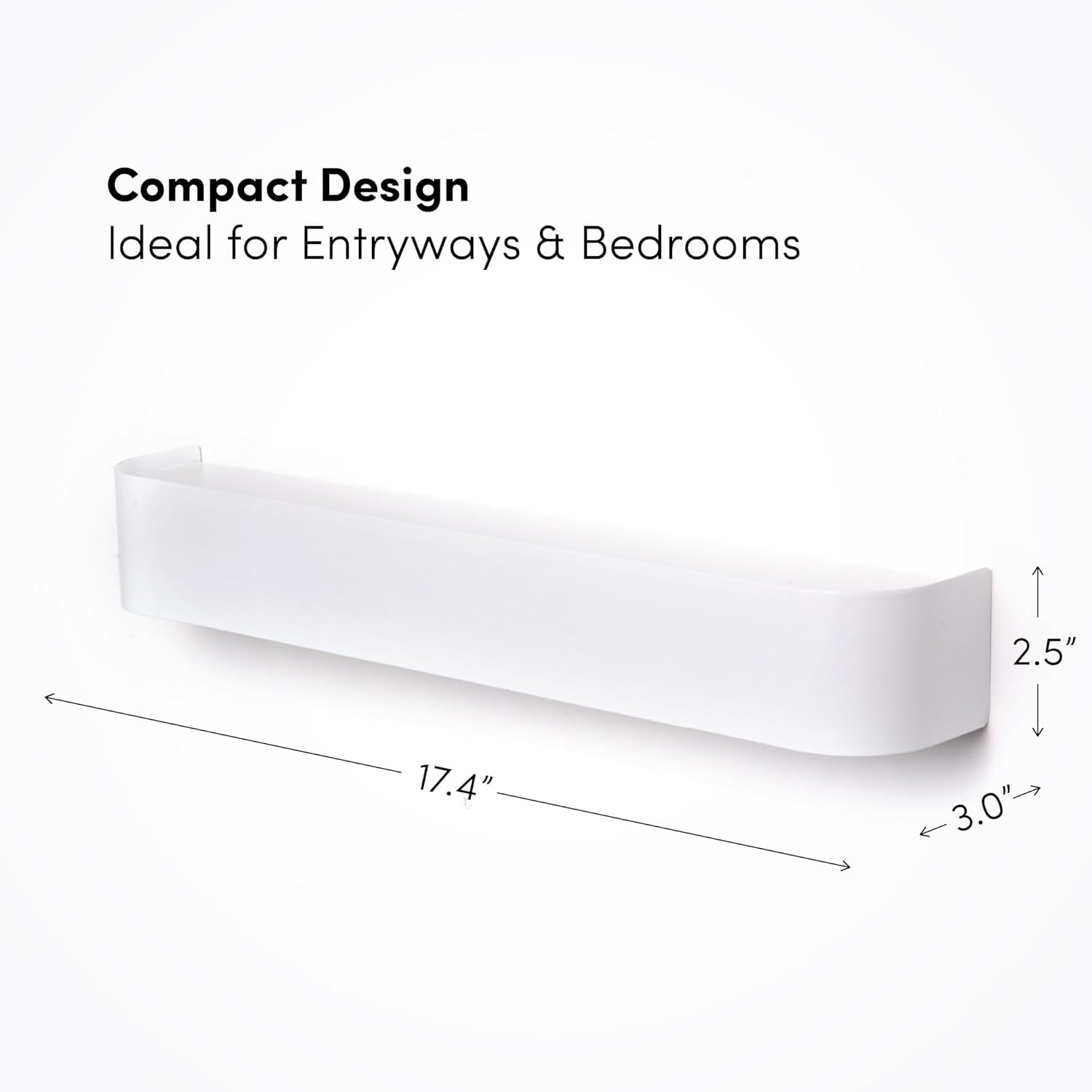 Moonval Wall Mounted Coat Rack, Steel Shelf with 5 Heavy-Duty Hooks for Entryway, Hallway & Bedroom