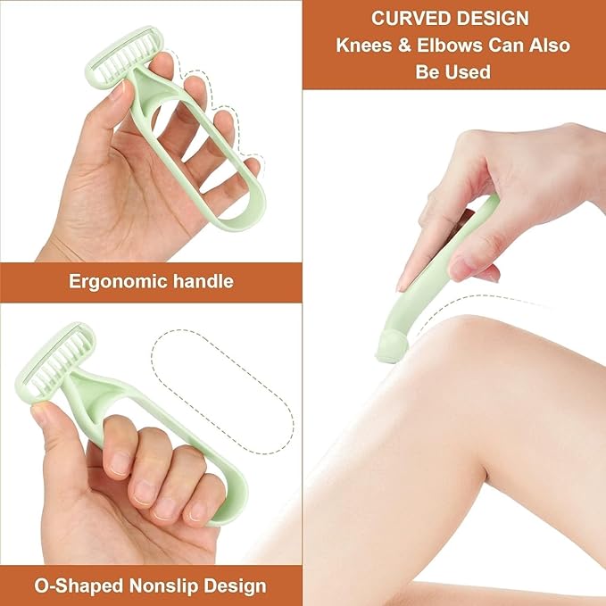 Moonval Reusable Hair Razor, Portable Hair Thinning & Styling Razor for Smooth, Scratch-Free Trimming