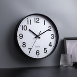 Moonval Silent Wall Clock, 12-Inch Non-Ticking Battery-Operated Clock for Home & Office Decor